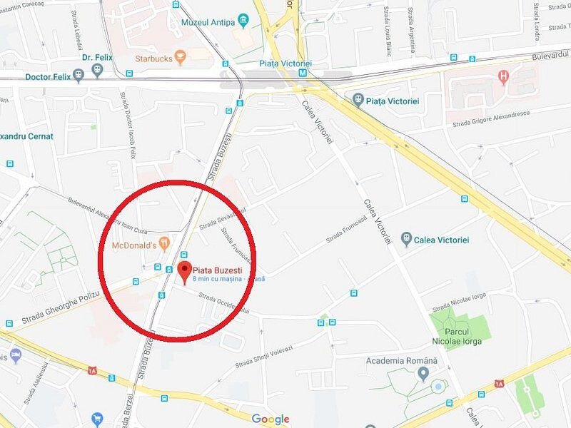 Piata Victoriei, Mc Donald's Buzesti, str. Occidentului, vanzare teren.